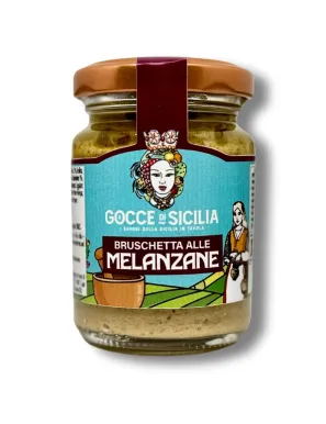 Eggplant pate spread on bread or bruschetta.