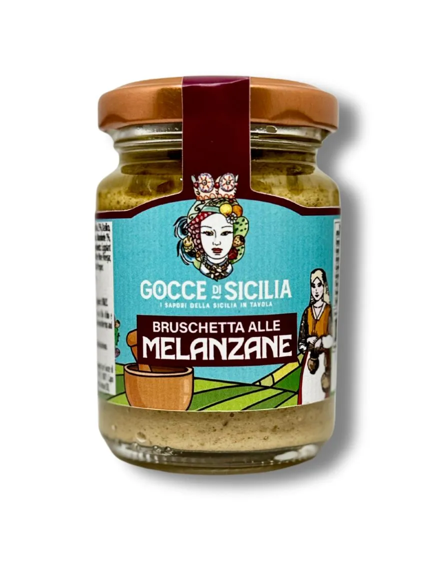 Eggplant pate spread on bread or bruschetta.