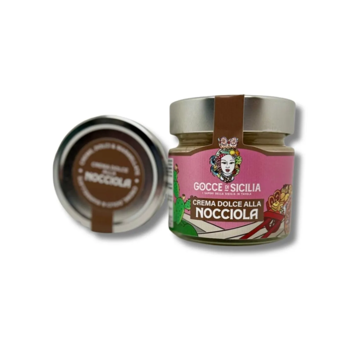 Cream with hazelnut spreadable in jar of 200 grams