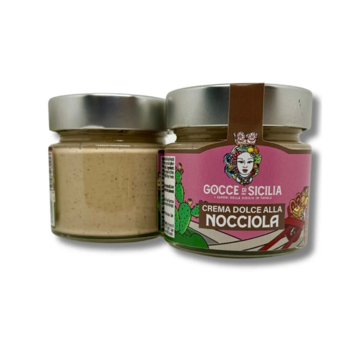 Cream with hazelnut spreadable in jar of 200 grams