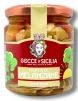 Sicilian-style seasoned eggplants cut into small pieces in oil