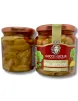Sicilian-style seasoned eggplants cut into small pieces in oil