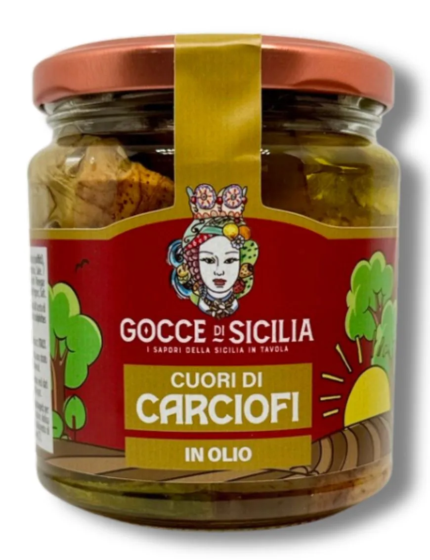 Artichoke hearts in pieces preserved in 280 grams oil Artichoke hearts in pieces preserved in 280 grams oil
