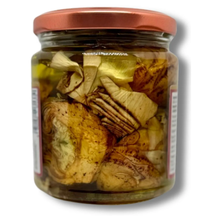Cuori di carciofi a pezzi in conserva sott'olio da 280 grammi