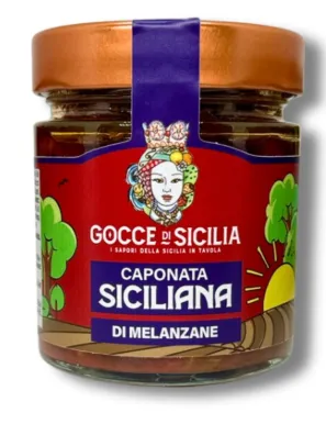 Sicilian eggplant caponata Gocce di Sicilia