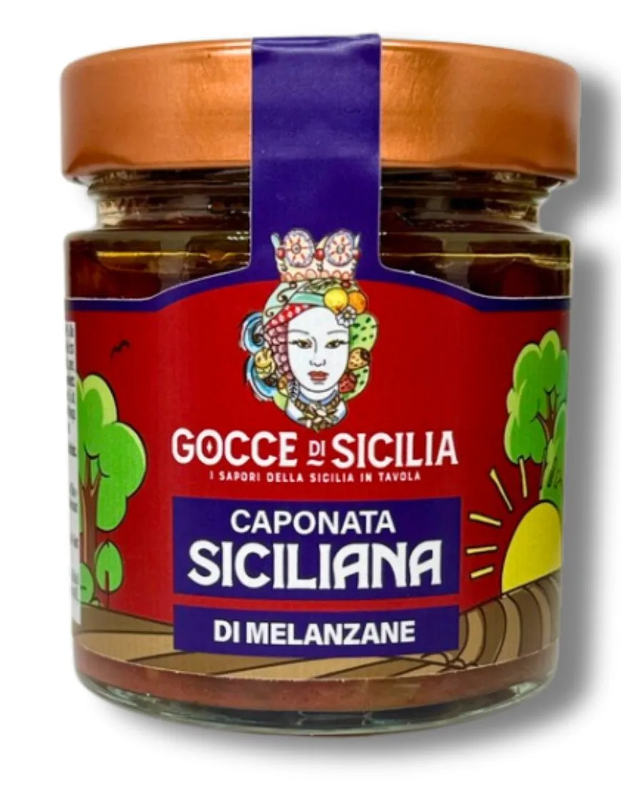 Sicilian eggplant caponata Gocce di Sicilia