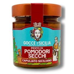 Pesto Capuliato siciliano di pomodori secchi. 190 grammi