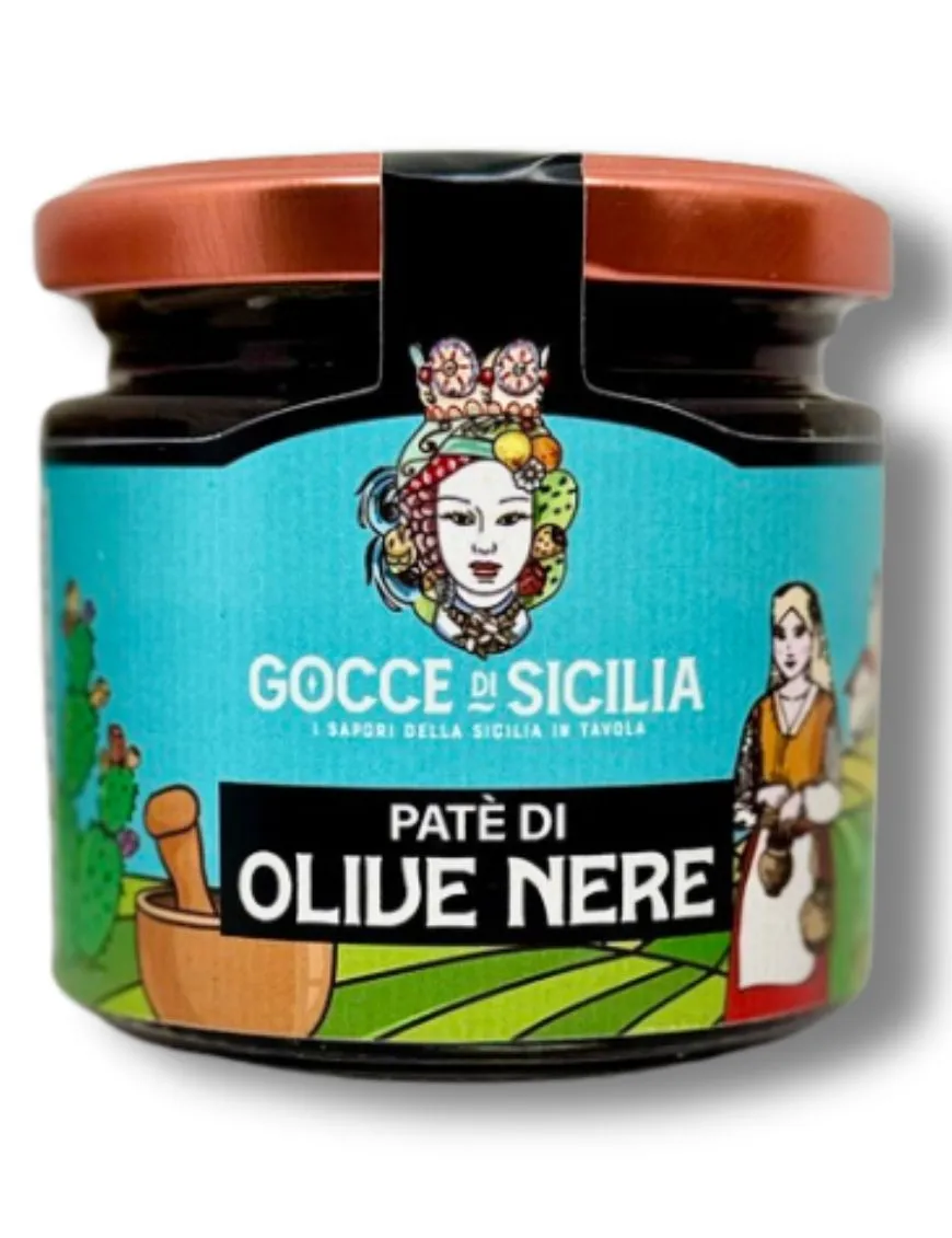 Patè di olive nere - vasetto da 190g