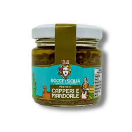 Pesto di capperi e mandorle, vasetto da 85 grammi in vendita online