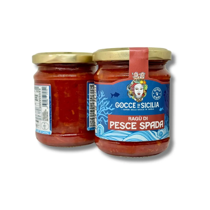 Ragù di pesce spada pronto per la pasta