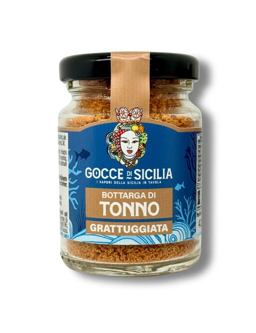 Vasetto di Bottarga di Tonno grattugiata prodotta in Sicilia