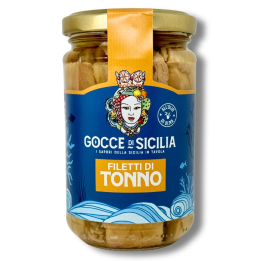 Sicilian tuna fillets in olive oil hand-processed 300 grams