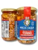 Pezzetti di tonno lavorati a mano e buzzonaglia in olio di oliva e peperoncino