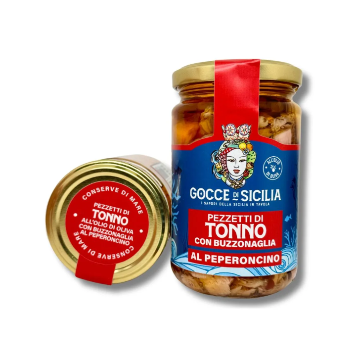 Small pieces of Tuna seasoned with chilli pepper