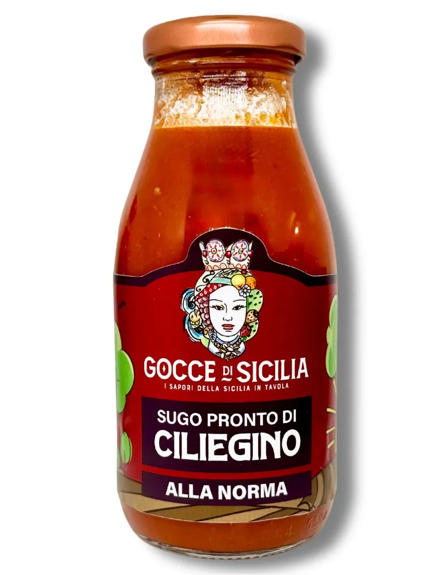 Salsa pronta di Pomodoro Ciliegino alla Norma - 250 grammi