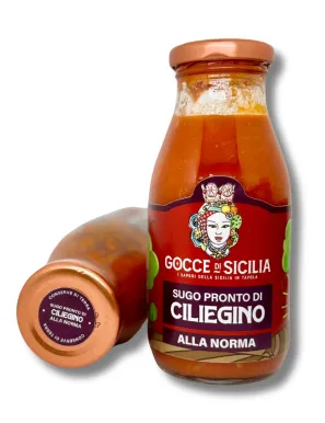 Salsa pronta di Pomodoro Ciliegino alla Norma - 250 grammi