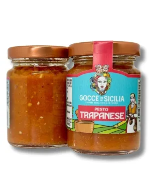 Pesto alla trapanese originale - Gocce di Sicilia 90 grammi