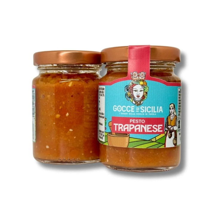 Pesto alla trapanese originale - Gocce di Sicilia 90 grammi