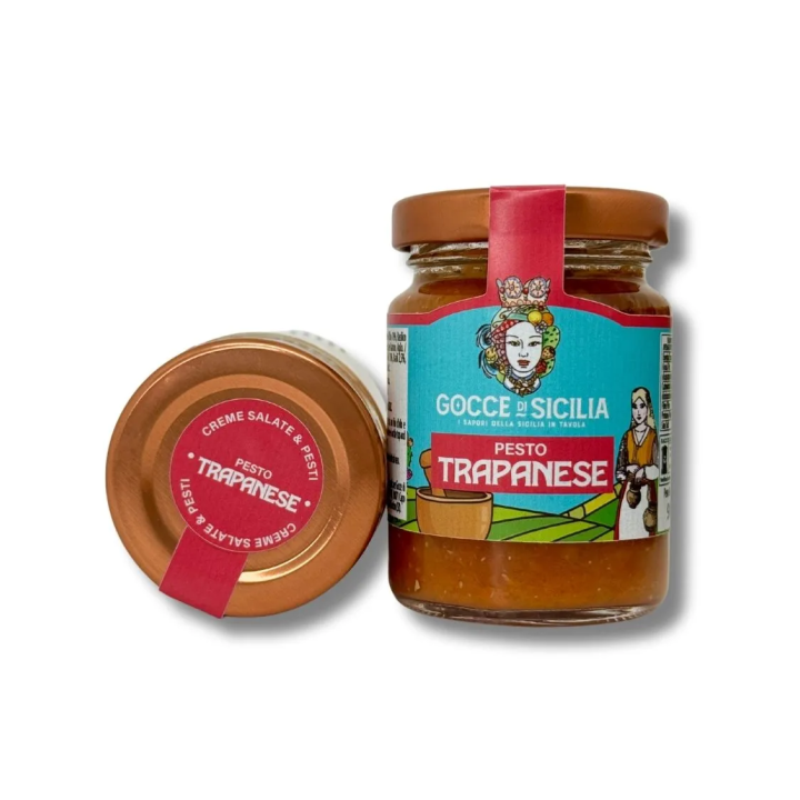 Pesto alla trapanese originale - Gocce di Sicilia 90 grammi