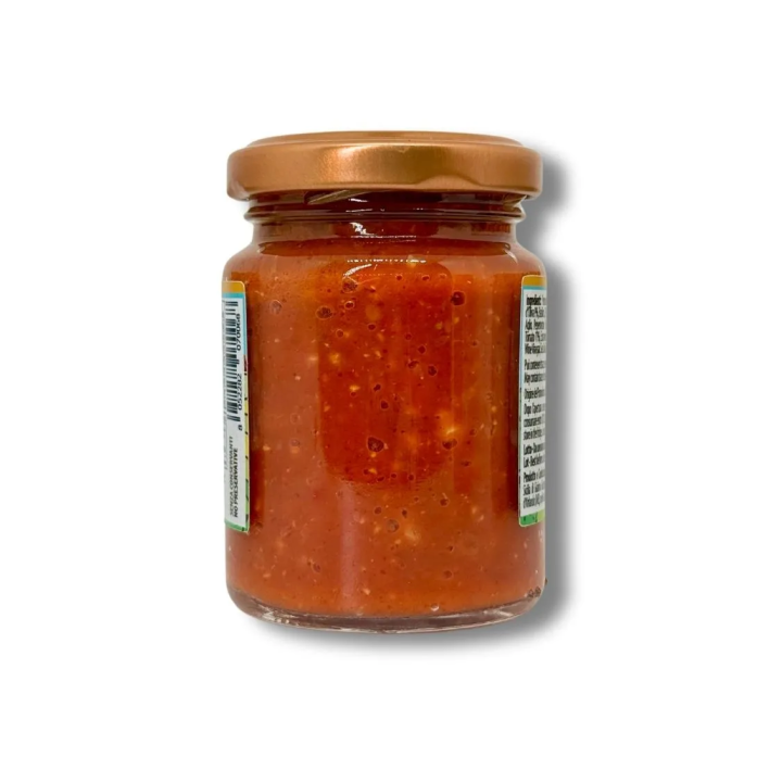 Pesto alla siciliana originale Gocce di Sicilia. Vaso da 90 gr