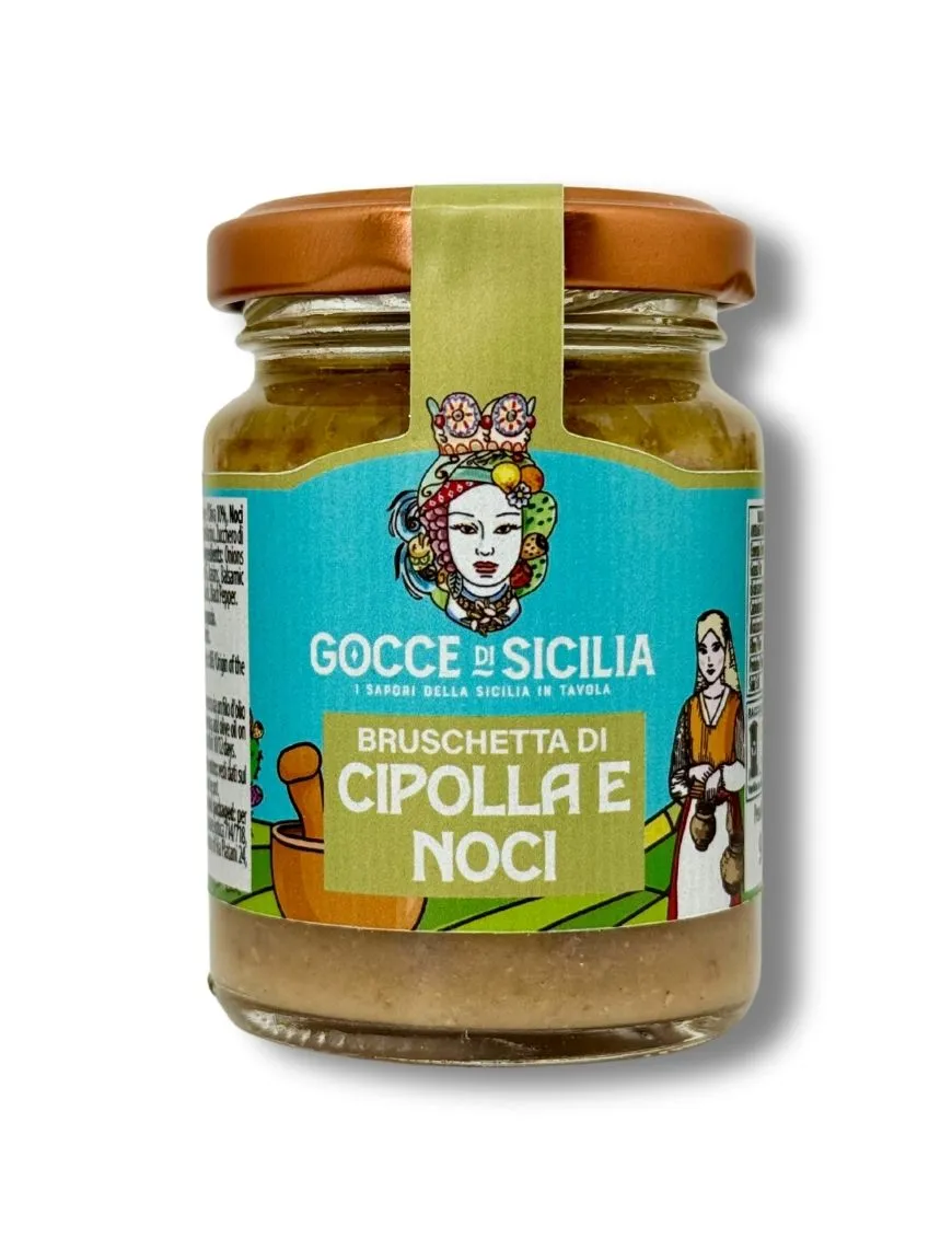 Onion and walnut cream with balsamic vinegar of Modena