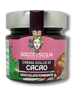 Crema dolce spalmabile al cioccolato fondente