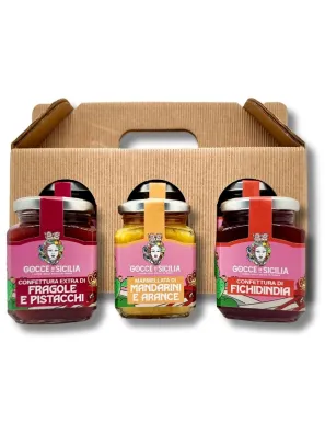 A very sweet gift with Sicilian jams and preserves