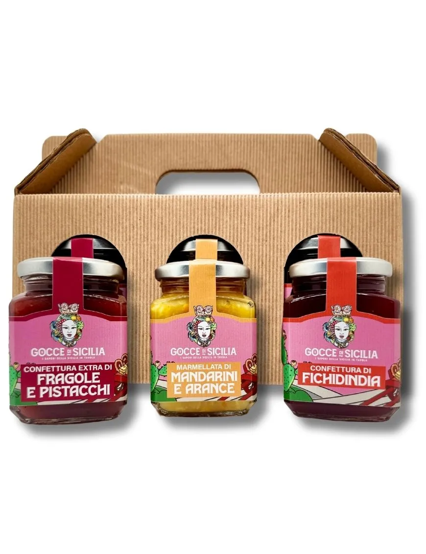 Regalo dolcissimo con marmellate e confetture siciliane