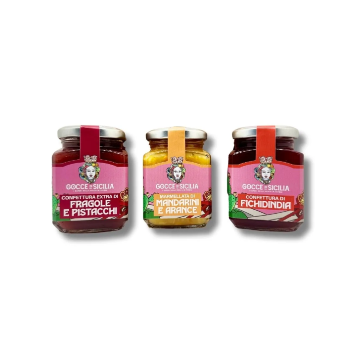 A very sweet gift with Sicilian jams and preserves