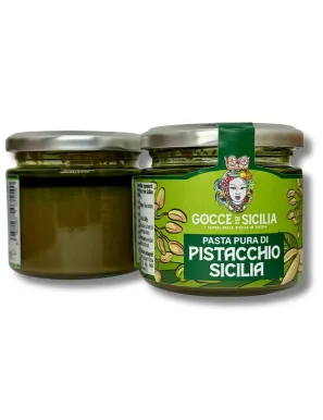 Pasta di Pistacchio pura SICILIA da 190 g. Semilavorato per gelati.