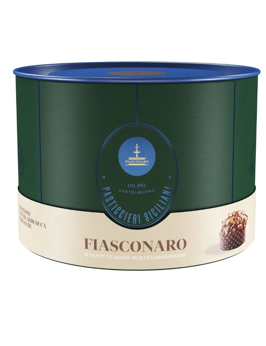 Artisan Fiasconaro Panettone with Pineapple, Apricot and Pistachios 1 kg