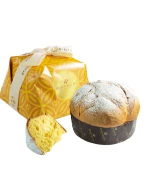 Panettone pandorato Bonfissuto con incarto elegante