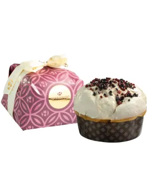 Sicilian Panettone with Strawberries and Berries 750 grams - Pasticceria Bonfissuto