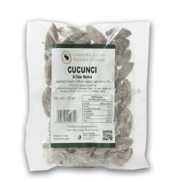 Cucunci fruits of the caper in salt in a bag of 200 gr.