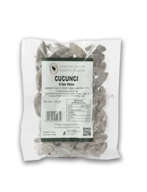 Cucunci fruits of the caper in salt in a bag of 200 gr.