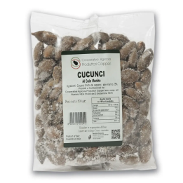 Cucunci fruits of the caper in salt in a bag of 500 g