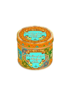 Traditional and delicious cake with Sicilian Citrus fruits and Saffron in a tin By D&G. - 100 g