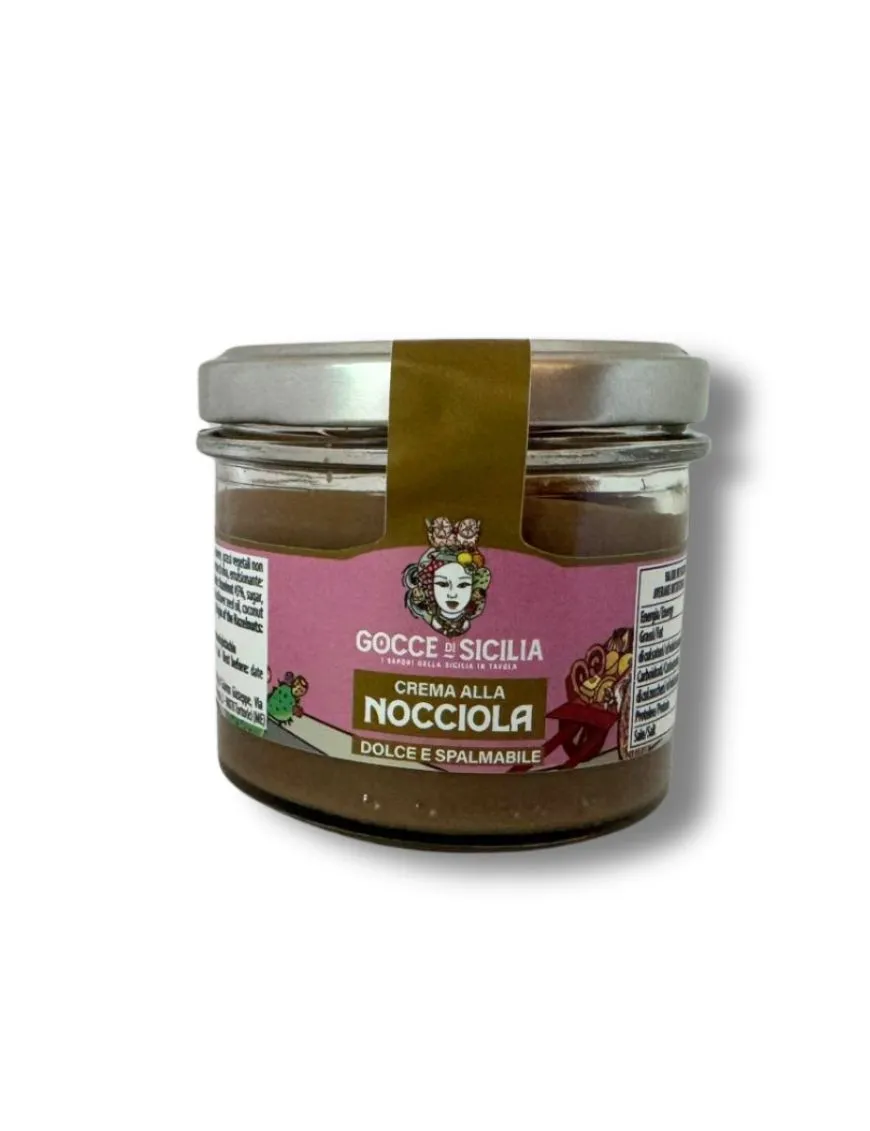 Sweet and spreadable Hazelnut Cream 90 gr - Gocce di Sicilia