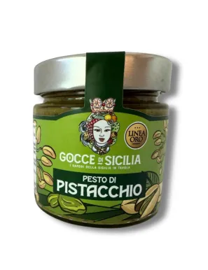 Pistachio Pesto Gocce di Sicilia Linea Oro with 60% pistachio