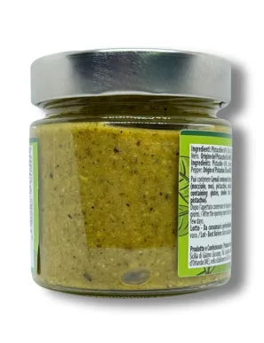 Pesto di pistacchio Gocce di Sicilia Linea Oro con il 60% di pistacchio
