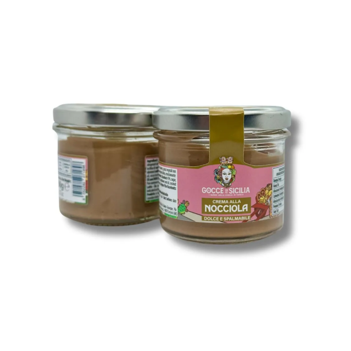 Sweet and spreadable Hazelnut Cream 90 gr - Gocce di Sicilia