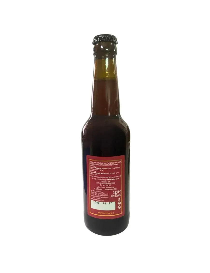 Stizza Color 'na Stizza - Sicilian red craft beer with black bee Sicilian honey