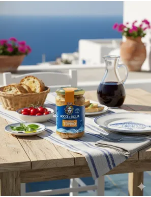 Filetti di tonno siciliano in olio di oliva lavorati a mano 300 grammi