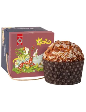 panettone tradizionale con scatola elegante