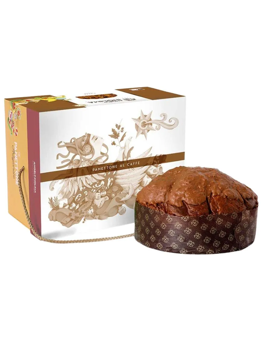 panettone al caffè con scatola elegante