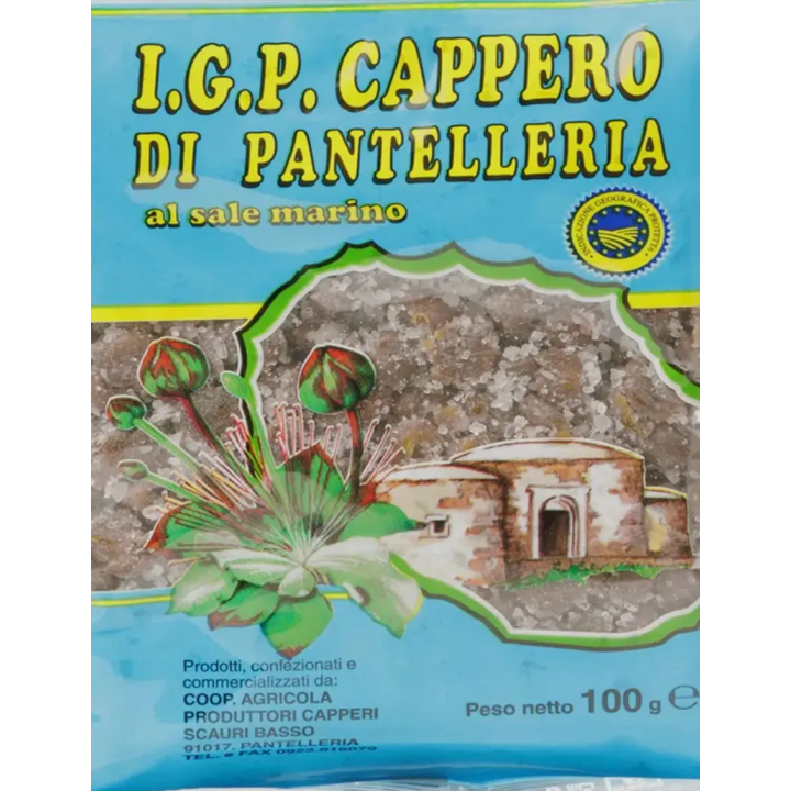 Small Pantelleria Capers IGP in Sea Salt – 100 grams