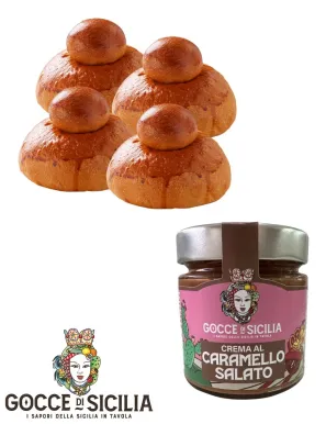 Box with Tuppo Sweet Orange - with four brioches and orange spreadable cream