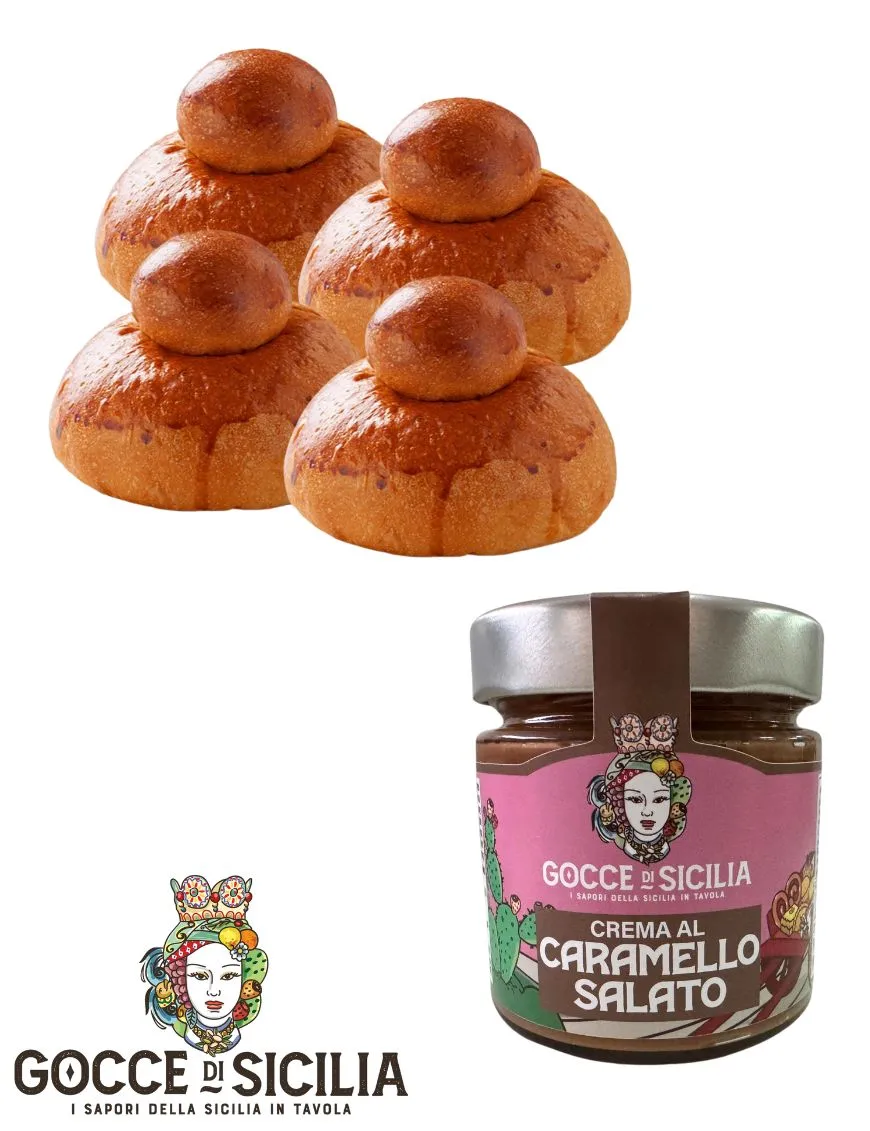 Box col Tuppo all'Arancia - con quattro brioche e crema spalmabile