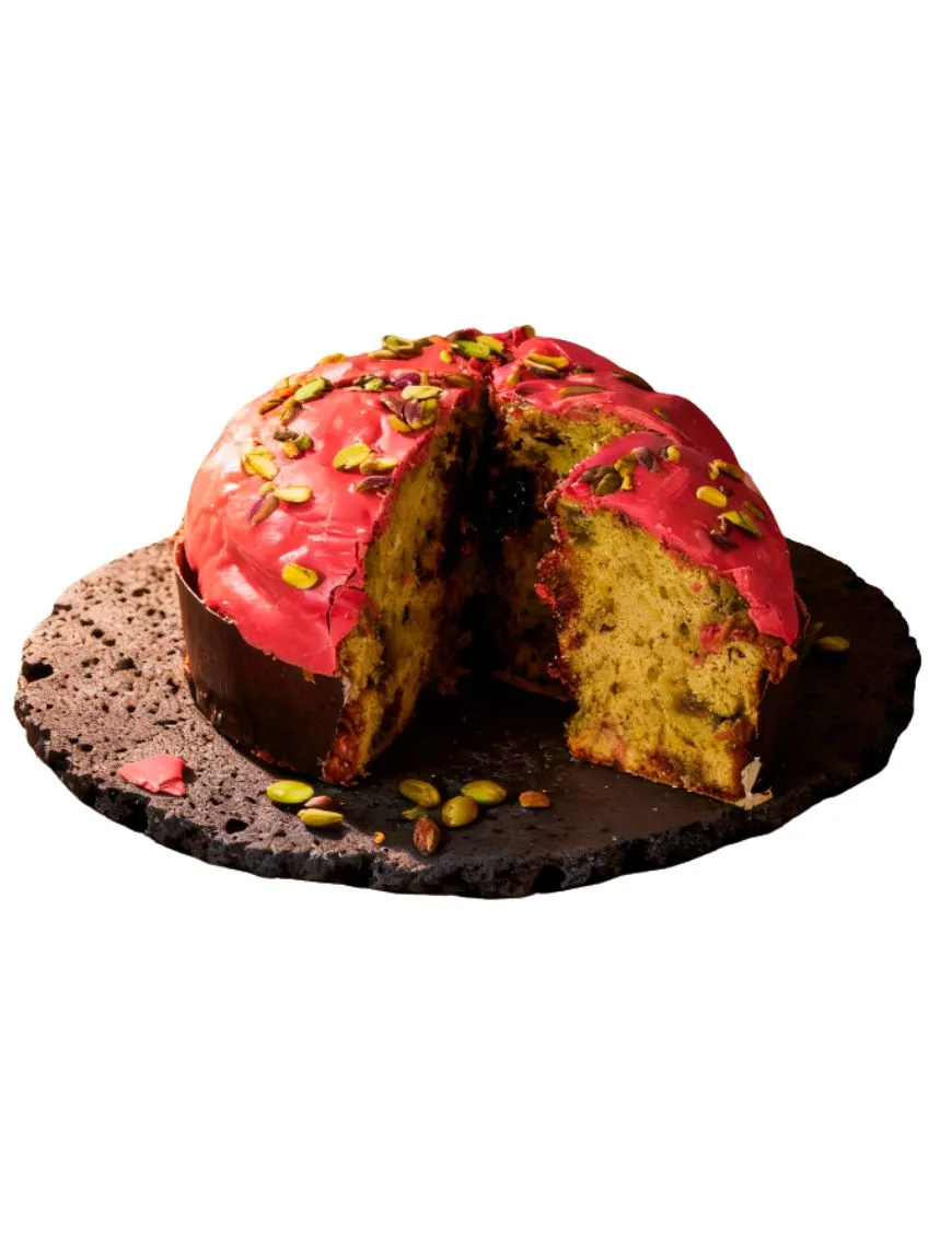 Etna Fire Panettone – Sicilian Pistachio & Black Cherry | Sapore di Sale