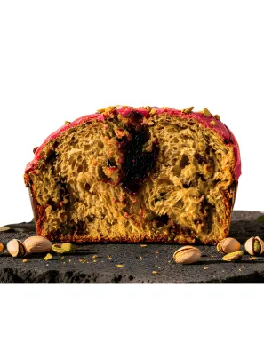 Panettone Artigianale Fuoco dell’Etna al Pistacchio con Amarena - Sapore di Sale